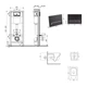 Готовое решение Qtap для ванной комнаты: подвесной унитаз Crow Ultra Quiet 520×360×290 + комплект инсталляции Nest 4 в 1 (линейная клавиша Black mat) - изображение 2
