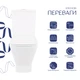 Унитаз-компакт Qtap Cardinal Ultra Quiet безободковый с сиденьем Soft-close QT04222168AUQ3W - изображение 3