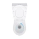 Унітаз підлоговий Qtap Virgo Ultra Quiet безобідковий з сидінням Soft-close WHITE QT18226092AW - зображення 6