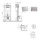 Готовое решение Qtap для ванной комнаты: подвесной унитаз Jay Ultra Quiet 520x360x320 + комплект инсталляции Nest 4 в 1 (квадратная клавиша Satin) - изображение 2