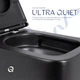 Унитаз подвесной Qtap Gemini безободковый с сиденьем Soft-close QT2533076EUQMB - изображение 5
