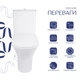 Унитаз-компакт Qtap Presto безободковый с сиденьем Soft-close QT24221217AW - изображение 3