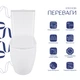 Унитаз напольный Qtap Robin New Ultra Quiet безободковый с сиденьем Soft-Close WHITE QT13226083AW - изображение 3
