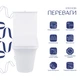 Унитаз-компакт Qtap Kalao безободковый с сиденьем Soft-close QT08221213AW - изображение 3