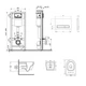 Готовое решение Qtap для ванной комнаты: подвесной унитаз Jay Ultra Quiet 485x360x320 + комплект инсталляции Nest 4 в 1 (линейная клавиша White) - изображение 2