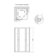 Душевая кабина Lidz Wawel SC80x80.SAT.LOW.FR, стекло Frost 4 мм без поддона - изображение 2