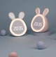 Настольные электронные часы-ночник Зайчик с LED-дисплеем, подсветкой, будильником и аккумулятором 1500 мАч - изображение 8