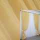 Атласные шторы (2шт. 1,5х2,7м.) Монорей, цвет золотистый. Код 801ш 30-585 4677447 - изображение 1