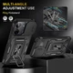 Ударопрочный чехол Epik Camshield Army Ring для Xiaomi Redmi 13C / Poco C65 Черный / Black - изображение 4