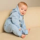 Комбінезон ромпер для немовлят тринітка з начосом Trendy Tot 03-01296 блакитний 68 см (6 мiс.) - зображення 2