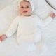 Чоловічок сліп для немовлят на блискавці стьобаний трикотаж Trendy Tot 03-01392 молочний 56 см (1 мiс.) - изображение 5
