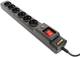 Мережевий фільтр Accura Premium Crux 3 м 6 розеток Black (ACC4023) - зображення 2