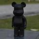 Дизайнерская игрушка Беарбрик черный. Статуэтка Bearbrick 28 см. Фигурка для интерьера медведь Беарбрик 400% - изображение 2