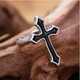 Кольцо большой черный крест кольцо с крестом cross - изображение 2
