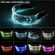 Яркие светодиодные очки, 7 цветов. Светодиодные Led El очки - изображение 4