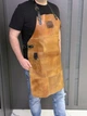 Фартук для гриля из натуральной кожи рыжий Holla Apron Rust 800х550 мм Smoke House - изображение 3