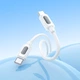 Кабель USB Borofone BX114 Silicone, Type-C to Type-C, 60W, 1m, Білий - зображення 4