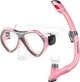 Набор маска и трубка Aqua Speed AURA + EVO 9948 розовый Дет One Size 605-03 - изображение 1