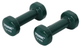 Гантели для фитнеса виниловые круглые York Fitness 2х1,5кг зеленый - изображение 1