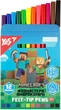 Фломастеры YES Minecraft Амортизирующие 12 цветов (650582) (5056574454928) - изображение 3