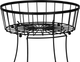 Koszyk na owoce Springos metalowy 2-poziomowy 30 cm Czarny (5907719473321) - obraz 6