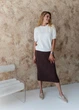 Женская футболка вязаная ART KNIT молочная, L 040575 - изображение 4