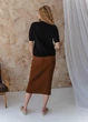 Женская футболка вязаная ART KNIT черная, L 040577 - изображение 3