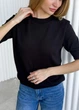 Женская футболка вязаная ART KNIT черная, L 040577 - изображение 8