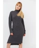 Плаття в'язанe тепле ART KNIT графіт, S-M 009610 - зображення 2
