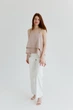 Топ з воланами тауп ART KNIT Fashion, One Size 040445 - зображення 1