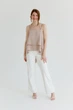Топ з воланами тауп ART KNIT Fashion, One Size 040445 - зображення 8