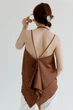 Топ з воланами коричневий ART KNIT Fashion, One Size 040443 - зображення 9