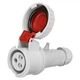 Розетка кабельна 16А, 380V, 2P+E, IP67, IDE (3701) - зображення 1