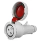 Розетка кабельна 32А, 380V, 2P+E, IP67, IDE (3704) - зображення 1