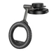 Автотримач для телефона HOCO H77 View folding magnetic ring car holder (center console) Black Metal Gray (6942007647878) - изображение 1