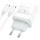 Мережевий зарядний пристрій з кабелем HOCO C104A Stage single port PD20W charger set (Type-C to Type-C) (EU) White (6931474782915) - зображення 5