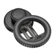Автотримач для телефона HOCO H77 View folding magnetic ring car holder (center console) Black Metal Gray (6942007647878) - изображение 4