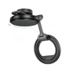 Автотримач для телефона HOCO H77 View folding magnetic ring car holder (center console) Black Metal Gray (6942007647878) - изображение 5