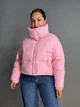 Куртка женская Lady Yep 10043 короткая на молнии с воротником 44 розовая - изображение 1