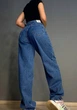 Джинсы женские It’s Basic 3144-1 бананы skater baggy 38 синие - изображение 8