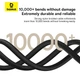 Кабель Baseus Dura Series Fast Charging Cable USB для Type-C 60W 1m Gold+Black (P10377802U01-00) - зображення 14
