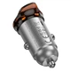 Автомобильное зарядное устройство Hoco NZ16A (адаптер, USB, Type-C, 12-24V, 43 W, быстрая зарядка) - Серый - изображение 6