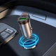 Автомобильное зарядное устройство Hoco NZ16A (адаптер, USB, Type-C, 12-24V, 43 W, быстрая зарядка) - Серый - изображение 8
