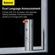 Портативный алкотестер Baseus SafeJourney Pro (LCD дисплей, USB Type-C, 2 режима, время анализа 3 с, 470 мАч) - Серый - изображение 9