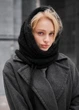 Женский Шарф Черный Стаф Однотонный Базовый Зимний Staff Black Универсальный (312886) - изображение 2
