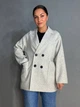 Жакет женский LADY YEP 2057 оверсайз удлиненный с карманами one size бежевій - изображение 5
