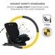 Автокресло Kinderkraft Oneto3 i-Size гр.1/2/3 9-36 кг Graphite Black, 5902533922161 - зображення 13
