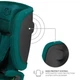 Автокрісло Kinderkraft Fix2Go i-Size гр.1/2/3 9-36 кг Green, 5902533925896 - зображення 8