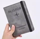 Обкладинка для паспорту книжку органайзер на закордонний паспорт Захисний чохол для паспорта 14х10см з відсіками для кредитних карт грошей sim карт з RFID Grey - зображення 7