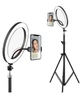 Світлодіодне селфі кільце з тримачем для телефону Selfie Ring Light LL666 26 см 3 режими - зображення 4